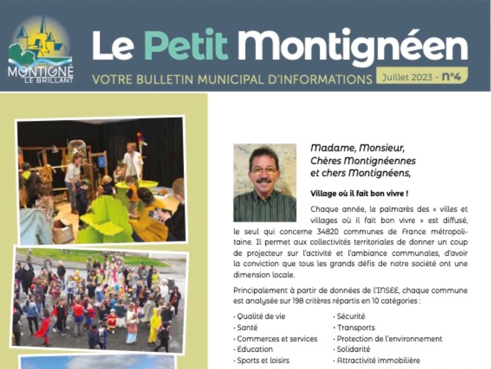 Le Petit Montignéen n°4 - juillet 2023