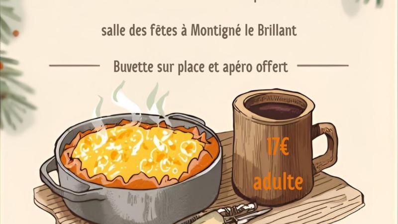 TARTIFLETTE ADADA le 21 Mars Salle des Loisirs 